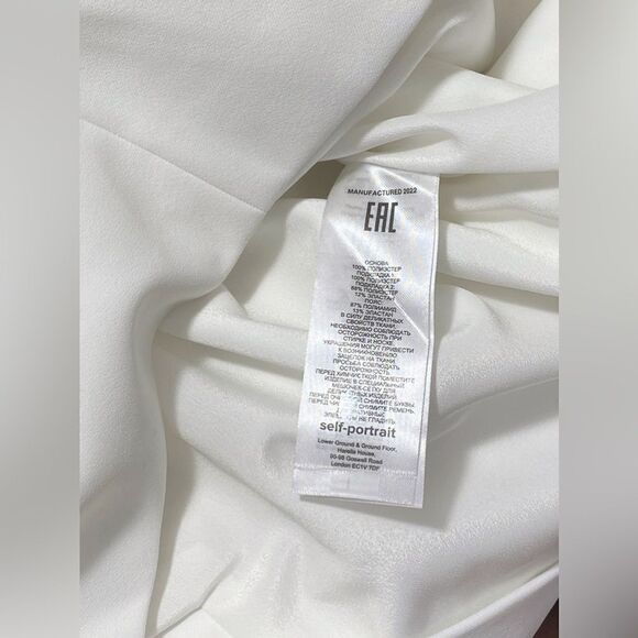 Self-Portrait Bow-Embellished Off-The-Shoulder Dress size 6 - Picture 12 of 12